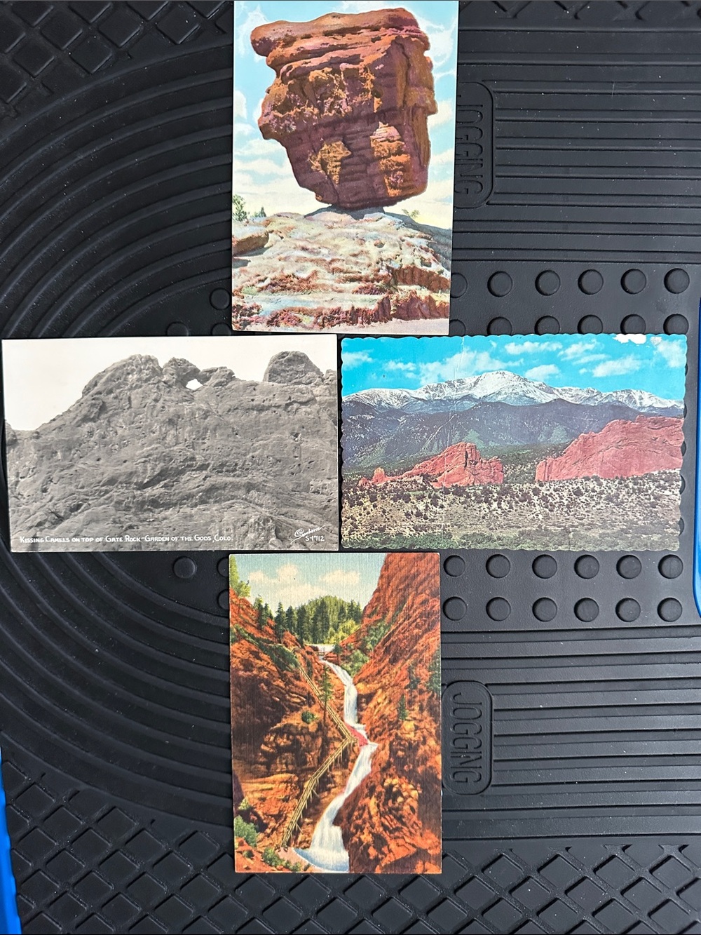 Vintage Postcards The Garden of the Gods/Pikes Peak. Sanborn Souvenir Co. Series